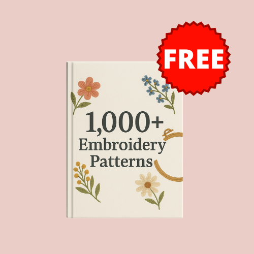 1,000+ Embroidery Patterns (FREE Gift)